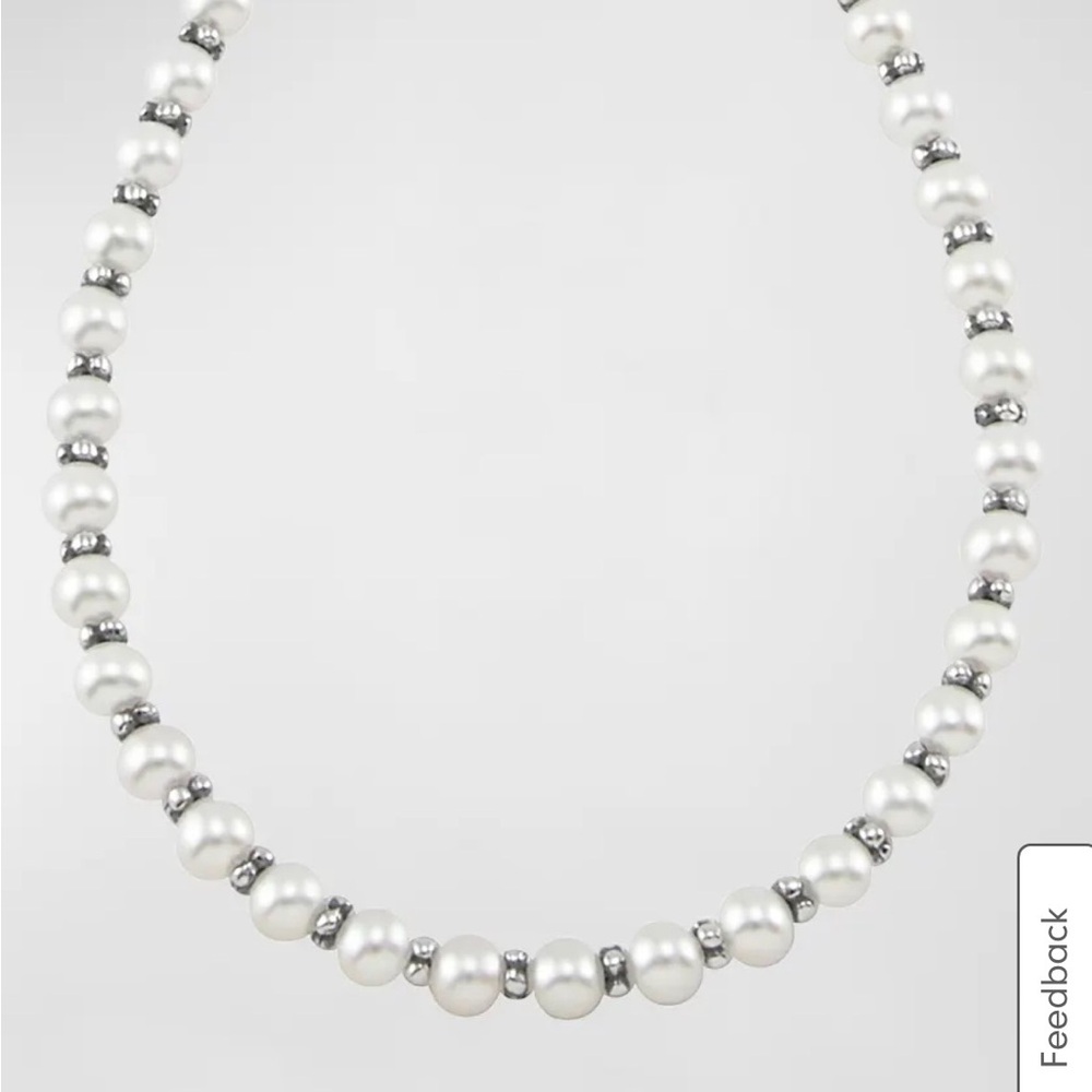 LAGOS Sterling Silver & Pearl Necklace